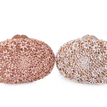 XIYUAN женский розовый/белый кристалл клатч Цветок Сумочка вечерняя Minaudiere Сумочка Свадебная вечеринка Свадебная цепь сумка на плечо