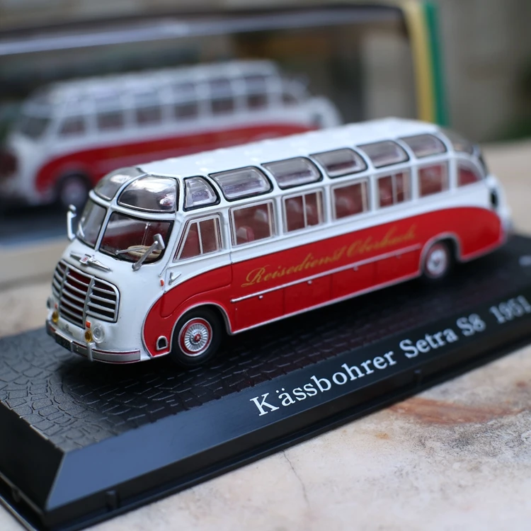 Высокая имитация автомобилей kashbohrer setra S8 1951 1:72 модели из сплава металлические