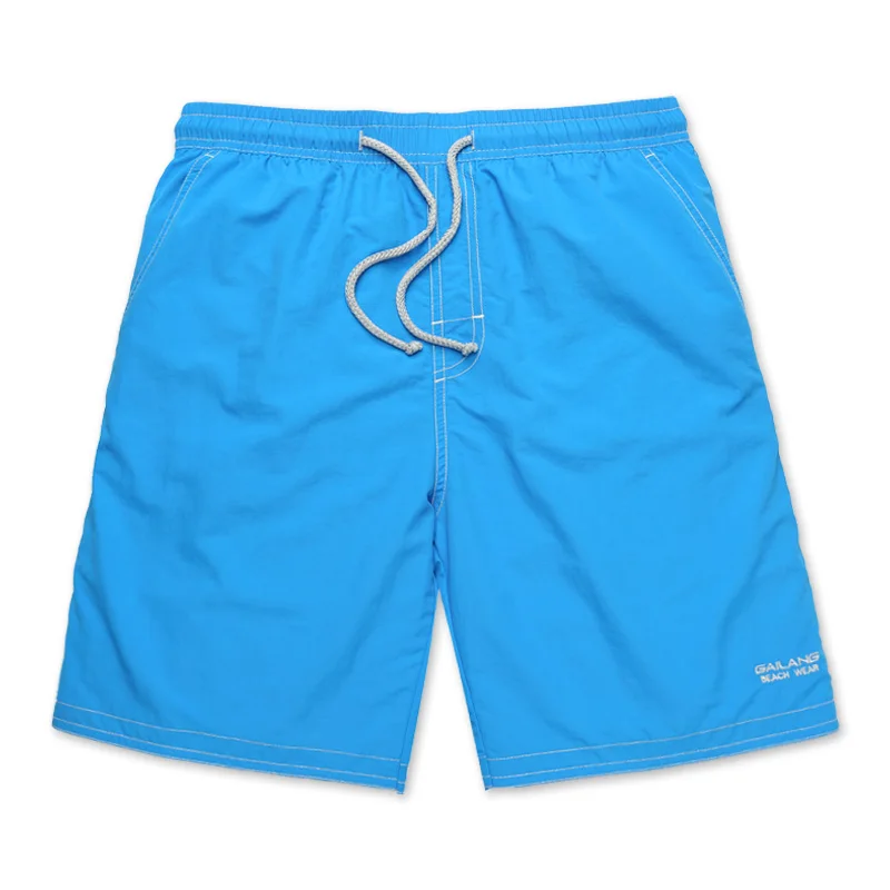 Gailang Брендовые мужские пляжные шорты bermuda masculina, мужские быстросохнущие шорты, мужские новые шорты, купальные костюмы XXXL, мужские пляжные шорты - Цвет: Lake Blue