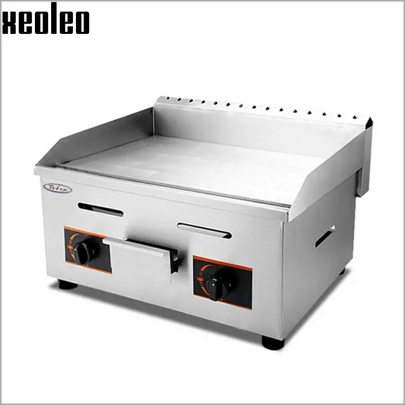 XEOLEO Gas Griddle Commercial Flat pan griddle LPG Gas Teppanyaki