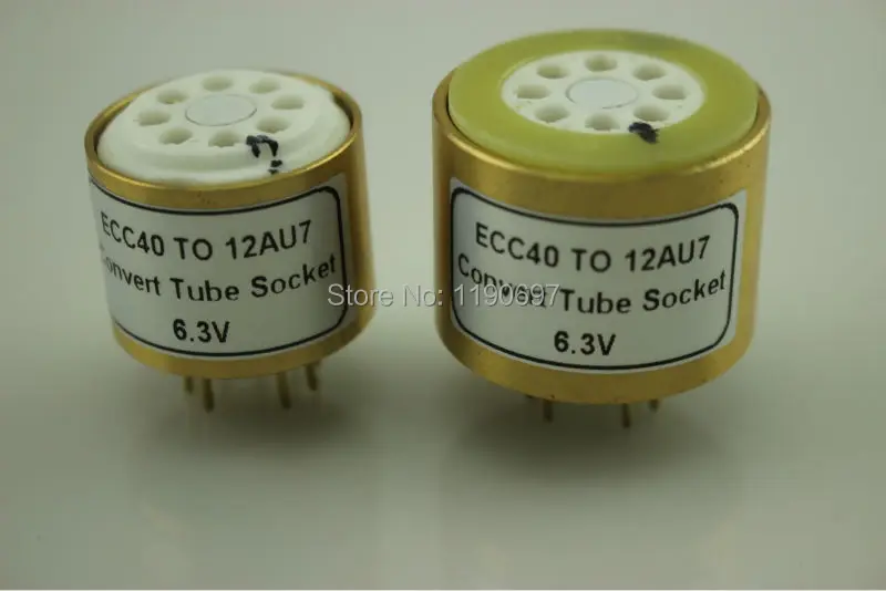

1PC ECC40 TO 12AX7 12AT7 ECC83 ECC82 12AU7 6.3V) 8Pin TO 9PinTube DIY Audio Vacuum Tube Adapter Socket Converter Free Shipping