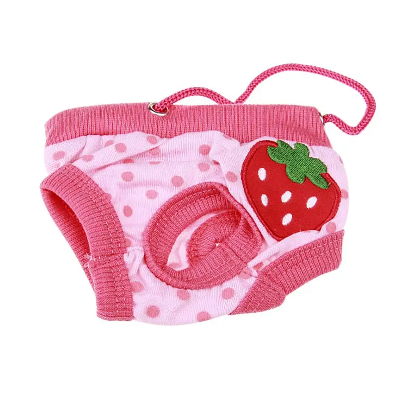 thumbnail image 1 of Pantalones cortos reutilizables para perros, pantalones fisiológicos, lindos pañales con estampado de frutas, pantalones cortos para perros, bragas lavables para perros hembras, ropa interior para mas, 1 of 5