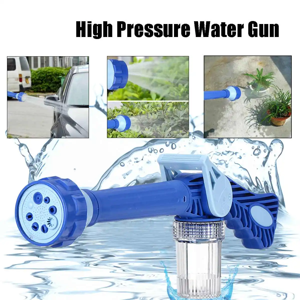

8 In 1 Portable Car Deep Cleaning Spray Cleaner High pressure washer Car Wash g un Pressure Watering Multifunction Foam Snow