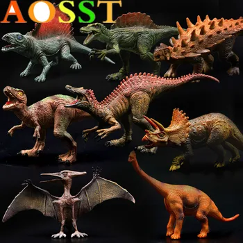 

1 PCS Dinosaur Model Jurassic Period Garage Kit Action Figure Tyrannosaurus Rex Velociraptor Simulation Model Toy Collection