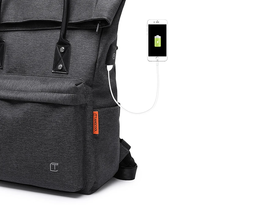 Tangcool Многофункциональный USB зарядка для мужчин 15 дюймов ноутбук рюкзаки для подростка Mochila досуг путешествия мода мужской рюкзак