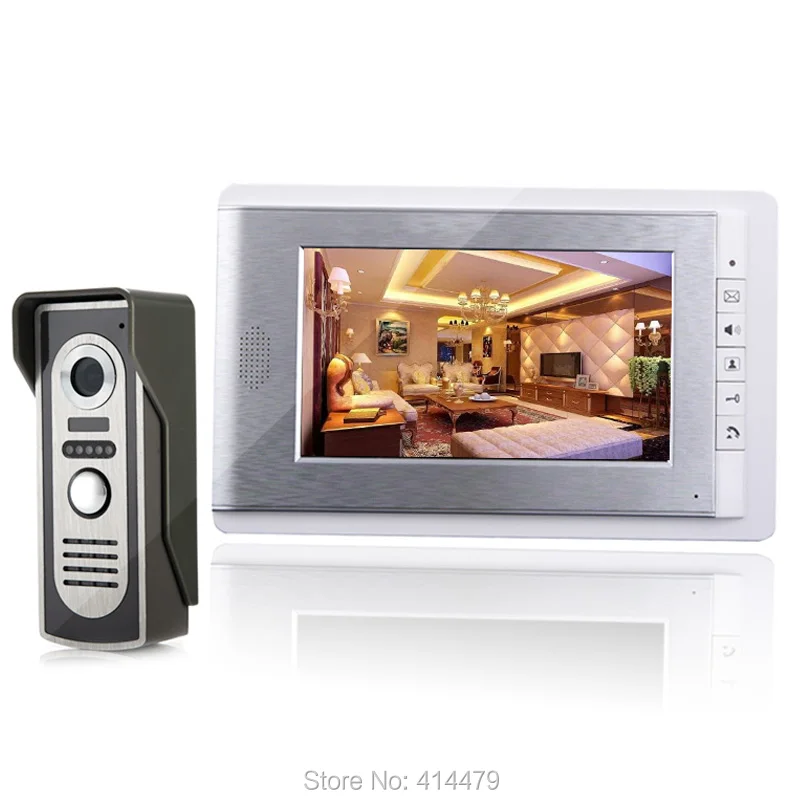 

Home Color Video door phone Intercom Kit(7 inch TFT Monitor + 700TVL HD Security Camera)
