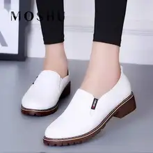 Женская обувь на плоской подошве; коллекция года; туфли оксфорды повседневные лоферы из дышащей искусственной кожи на платформе без застежки; женская обувь bullock zapatos mujer