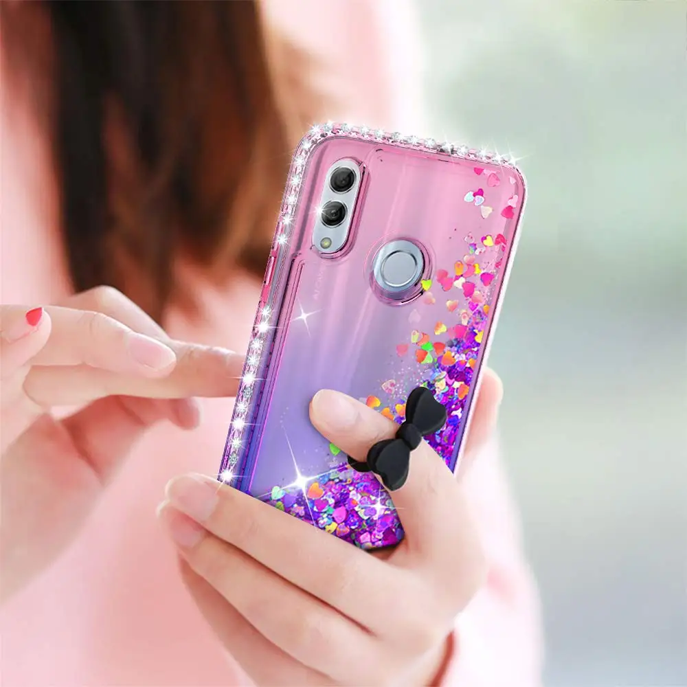 Алмазный блестящий чехол для huawei Honor 10 Lite 7C 7A Y5 Y6 2018 градиентный с сияющими