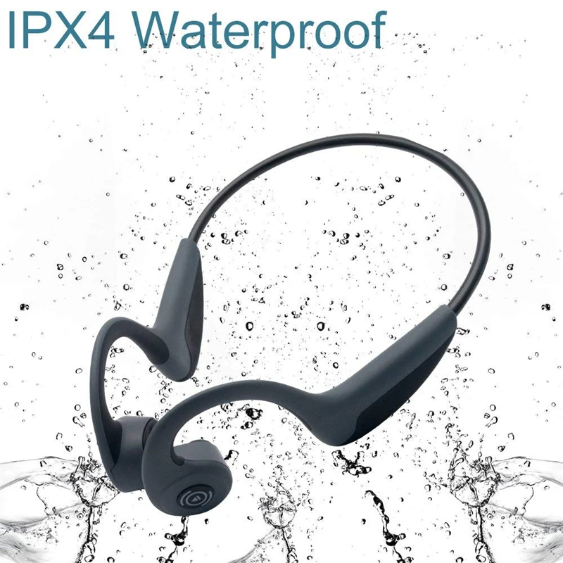 

Wireless Outdoor Waterproof Bone Conduction Earphone Bluetooth 5.0 Stereo Sports Headsets Handsfree Headphones W/ Mic Microphone