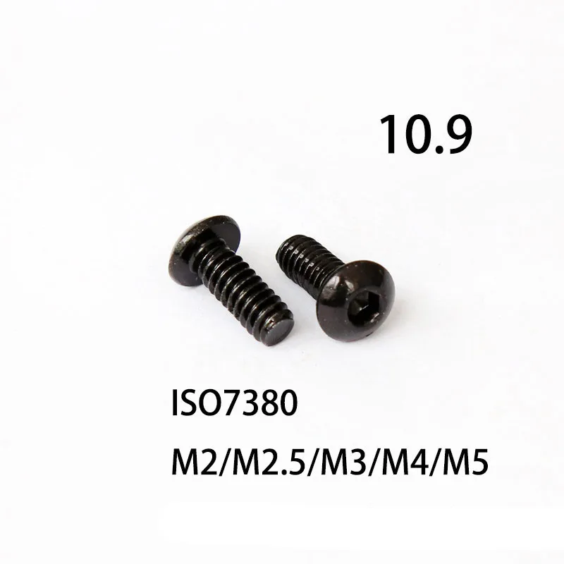 

ISO7380 M2/M2.5/M3/M4/M5 grade 10.9 Round head socket head cap screw