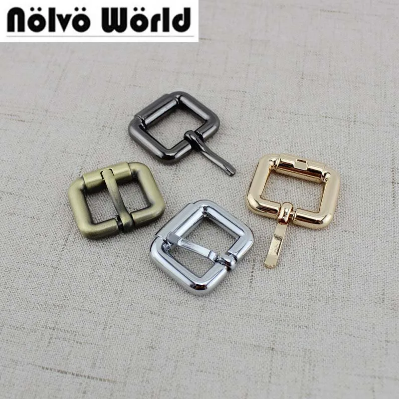 

50pcs 15g Inner 19mm Polished silver color turnbuckle zinc alloy square pin buckle bags/belts buckles