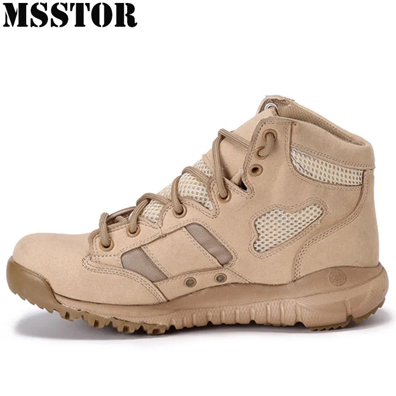 

MSSTOR Men Hiking Shoes Man Brand Hunting Trekking Tactical Boots Outdoor Athletic Man Brand Camping Hiking Boots Climbing Shoes
