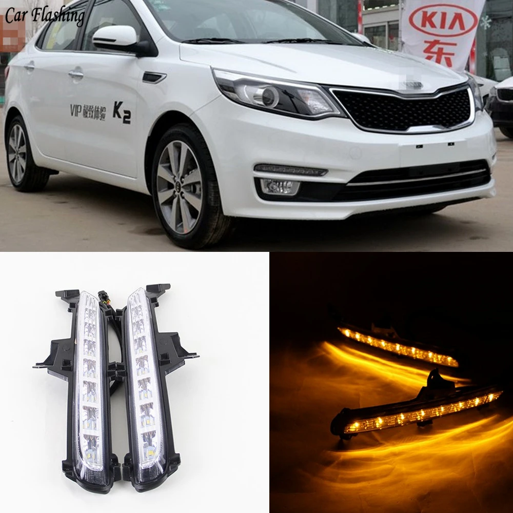 Car Flashing 1 Set Car LED ABS DRL Daytime Running Light Daylight With