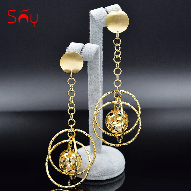 Sunny Jewelry этнические ювелирные изделия круглые большие серьги длинные висячие