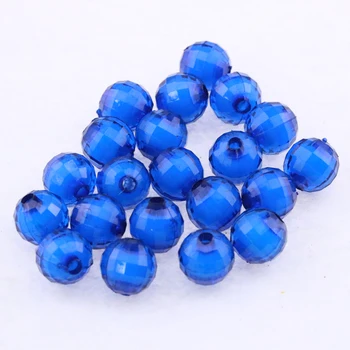 

20 Color Available! 1Kg Faceted Acrylic Beads For Craft DIY Hand Made Clear Spacer Plastic Bead Accessories 10MM~22MM