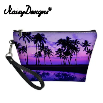 

Noisydesigns Tropical Palm Tree Designer Cosmetic Bag Women Travel Makeup Case Necessaries Multi-function Kids Pencil Bags Small