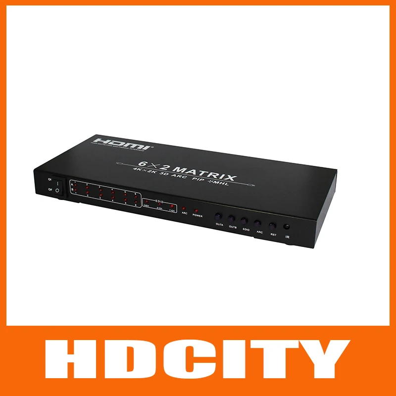 Premium 6x2 HDMI 1.4 Matrix Switch/Splitter (6 in, 2 out