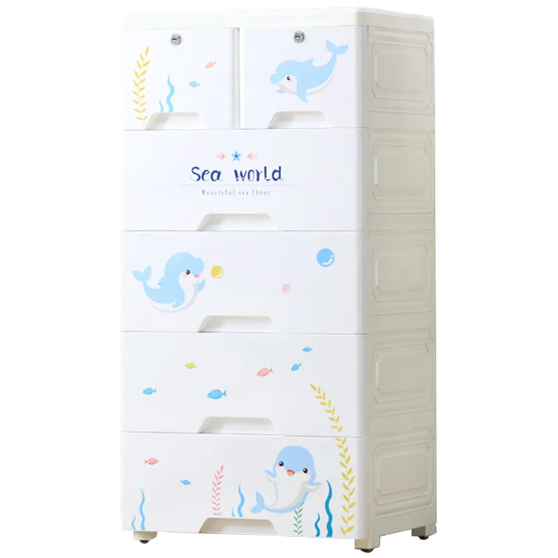 Details about   Multi-layer Plastic Drawer Storage Cabinet Children's Baby Wardrobe Clothing Box 