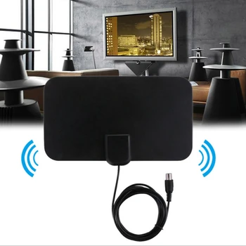 

1080P HDTV 25DB High Gain HD TV DTV Box Digital Mini TV Antenna ATSC 55 Miles Television Aerial TV Surf HDTV Fox VHF UHF DVB-T2