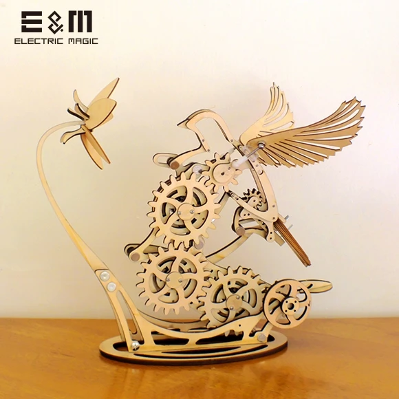 

DIY Mod Colibri Hummingbird Mechanical Bird Organic Motion Geek Toy Sculpture Drawing and CDR Document Dhugger