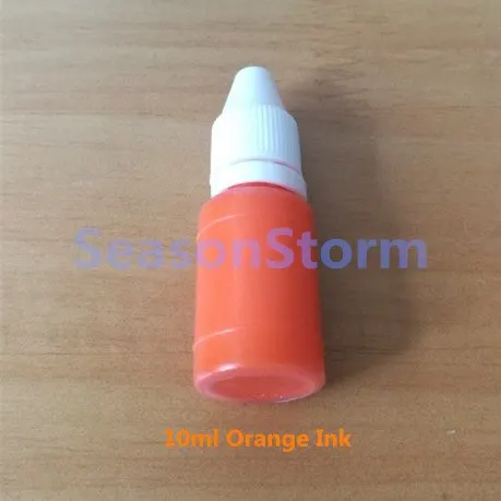 Orange Stamp Ink 9 шт./компл. Миньоны украшение куклы штамп DIY игрушка светочувствительное уплотнение смешной планировщик для скрапбукинга штампы и штампы для изготовления карт - Цвет: Orange Stamp Ink