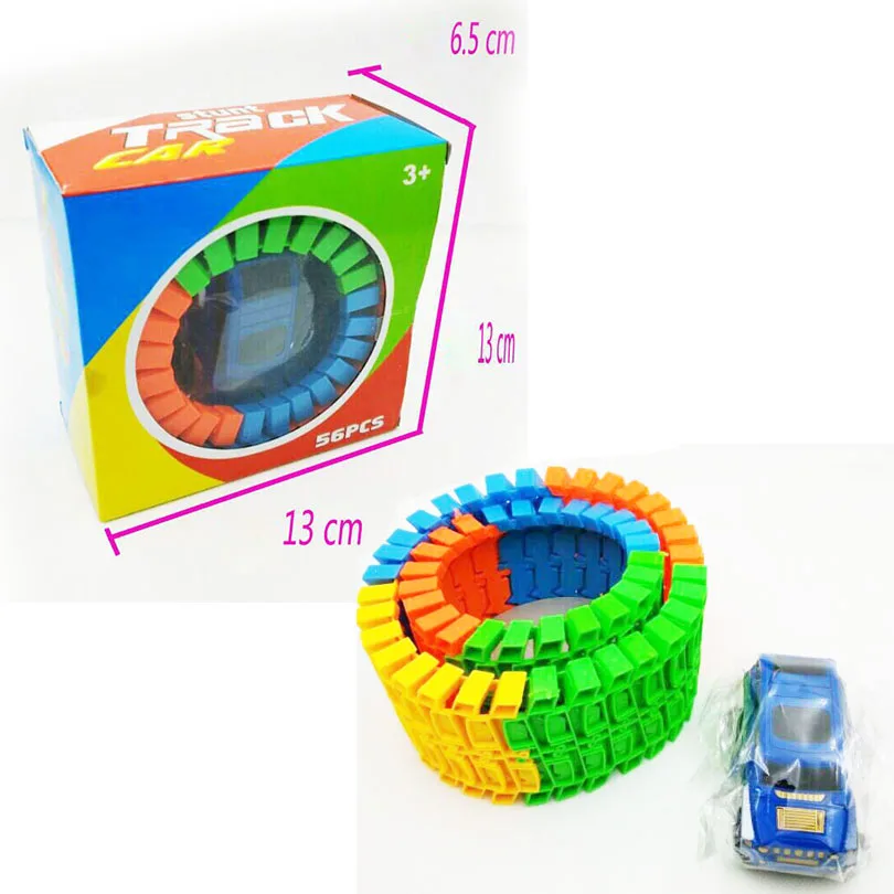 4 коробка литья под давлением игра-головоломка своими руками дорожка для горки Электроника игрушка игрушечный автомобильный трек для детей случайный цвет
