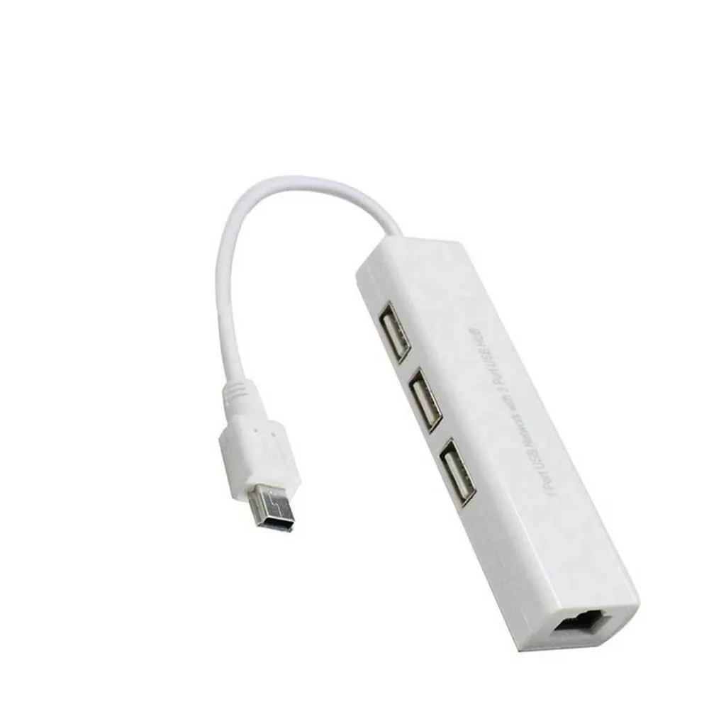 Микро USB для LAN сетевой адаптер Ethernet адаптер карта с 3 портами RJ45 usb-хаб для Android Смартфон ноутбук ПК# LR1