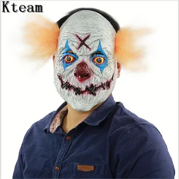 

2018 New Movie Stephen King's It Pennywise Mask Costume Scary Halloween Joker Clown Face Mask For Party Facy Dress up toy