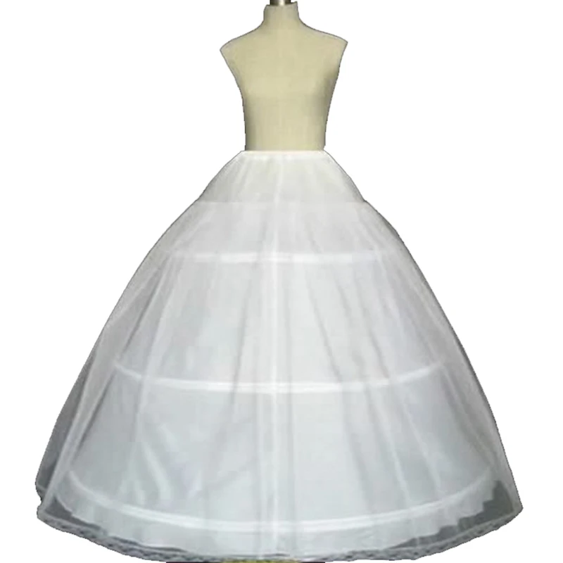 3 юбки с тремя обручами, свадебное платье для невесты, Нижняя юбка из кринолина, кружевная отделка, юбка для выпускного вечера, бальное платье с эластичной резинкой на талии