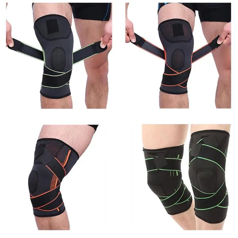 

1PC Outdoor Sports Safety Breathable Elastic Knee Pads Brace Gym Train Weight Bandage Compression Pad Sleeve Sport Protection