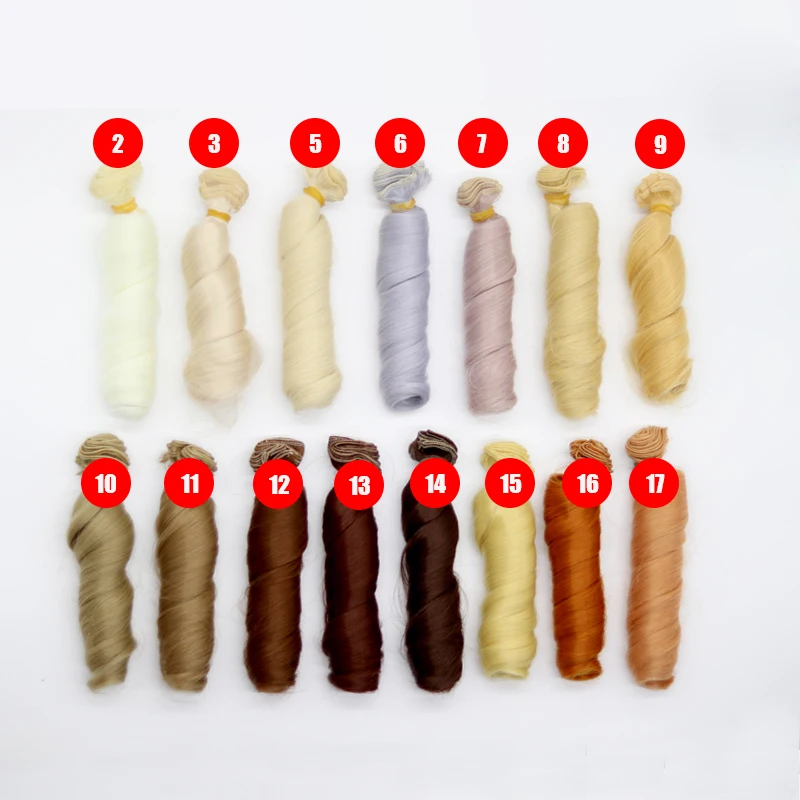 bjd wig 1piece 15*100CM Curly doll hair for 1/3 1/4 1/6 1/12 doll accessories doll wigs toy wigs