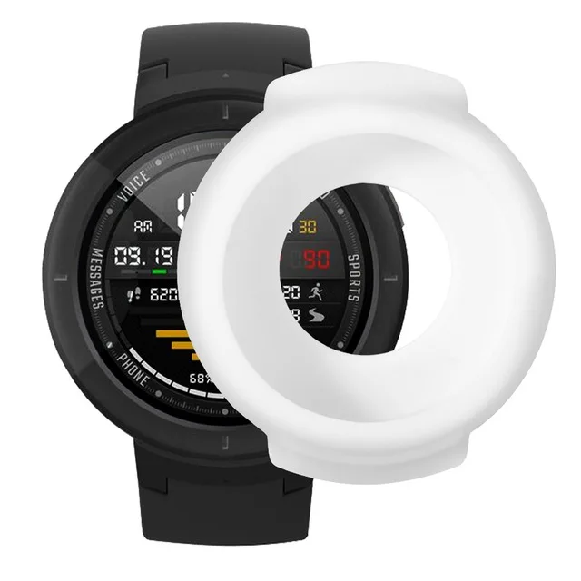 Защитный чехол для Amazfit Verge Watch 3 защитный чехол s для Xiaomi Huami Amazfit 3 Verge аксессуары мягкий силиконовый чехол - Цвет: Белый