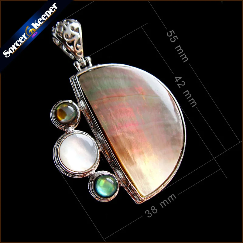 

Collares 2018 Natural Paua Abalone Shell Necklace Pendants Jewelry New Fashion Bijoux Women Leather Chain Necklaces SKA28