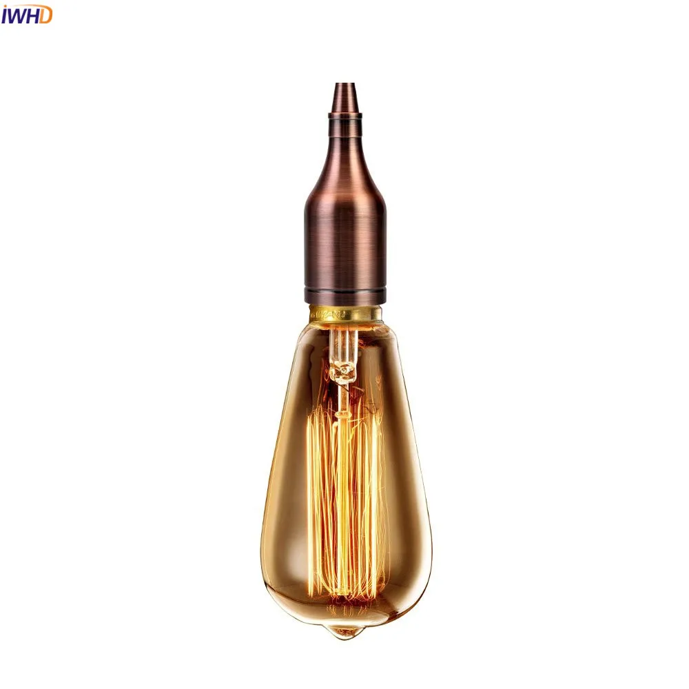 IWHD бутылка фитинг E27 светильник держатель лампы Douille 110V 220V Portalamparas Винтаж гнездо
