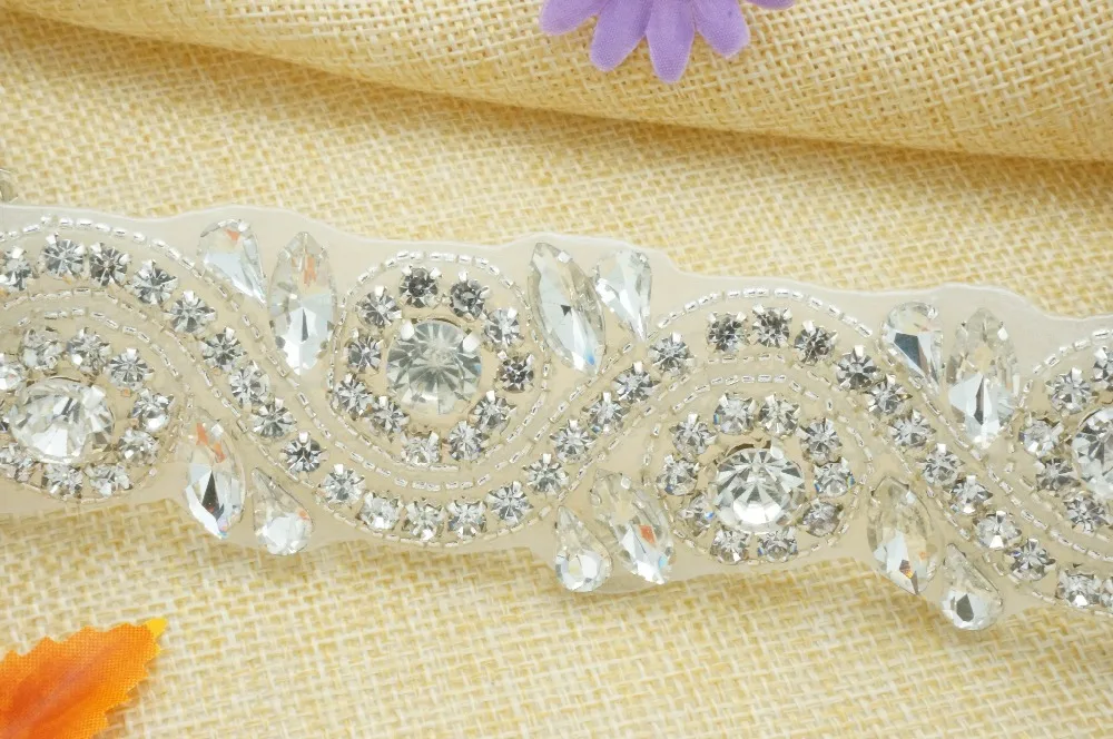 Профессиональное Bling свадебное платье пояс со стразами с аппликацией свадебное Пояс аппликации со стразами отделка для свадебного платья es пояс