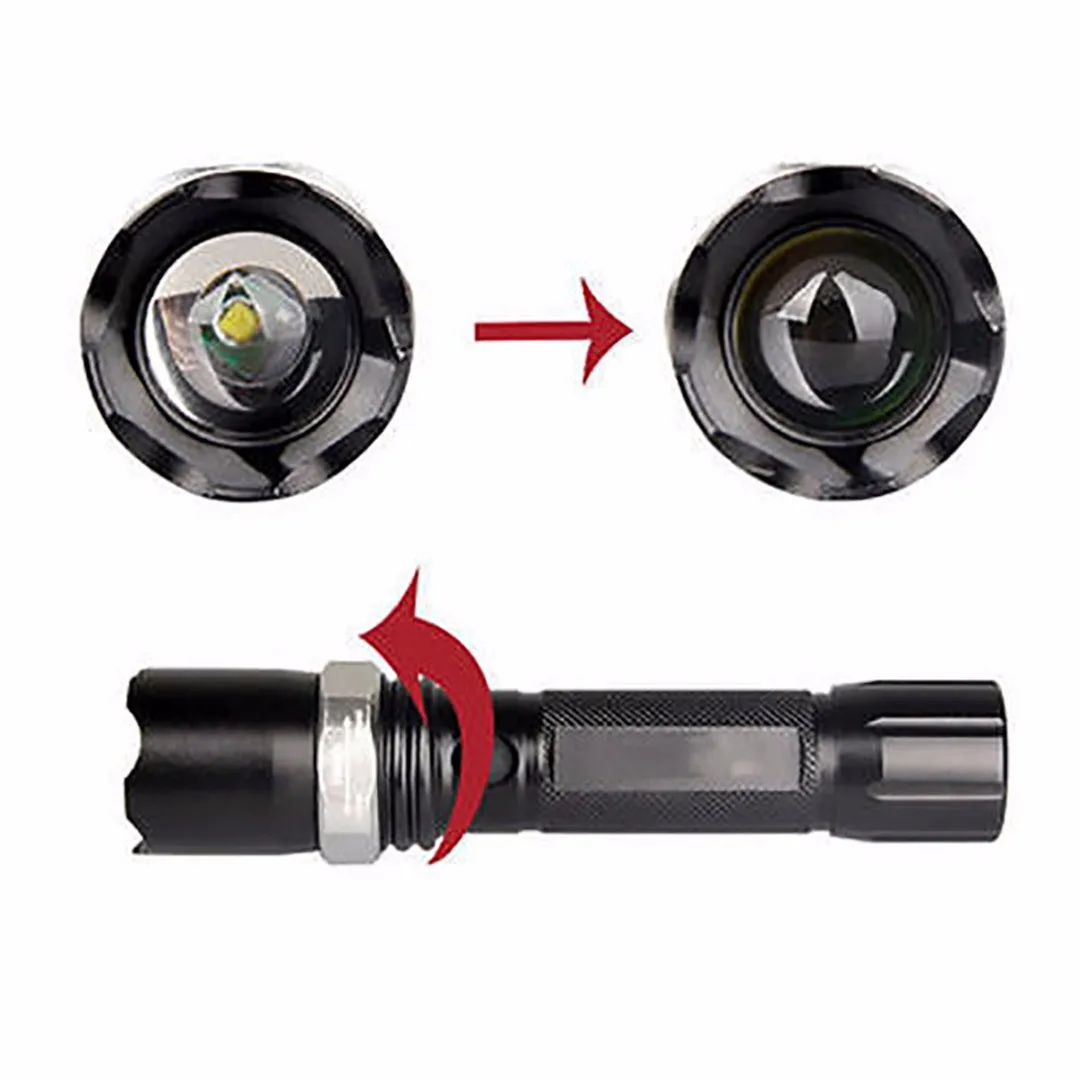 New Black 10000 LM XML-T6 LED Flashlight Portable Torch Lamp 3 Modes Light