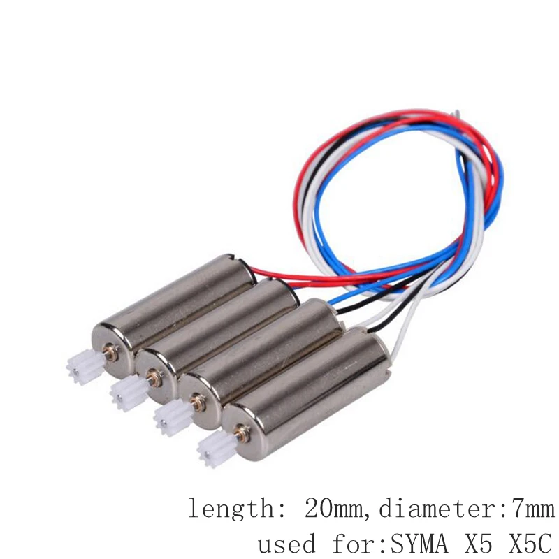 

4pcs Motor For Syma X5 X5c Cw Ccw Brush Engine Rc Drone Spare Parts Quadcopter Accessory Dron Kit Moto