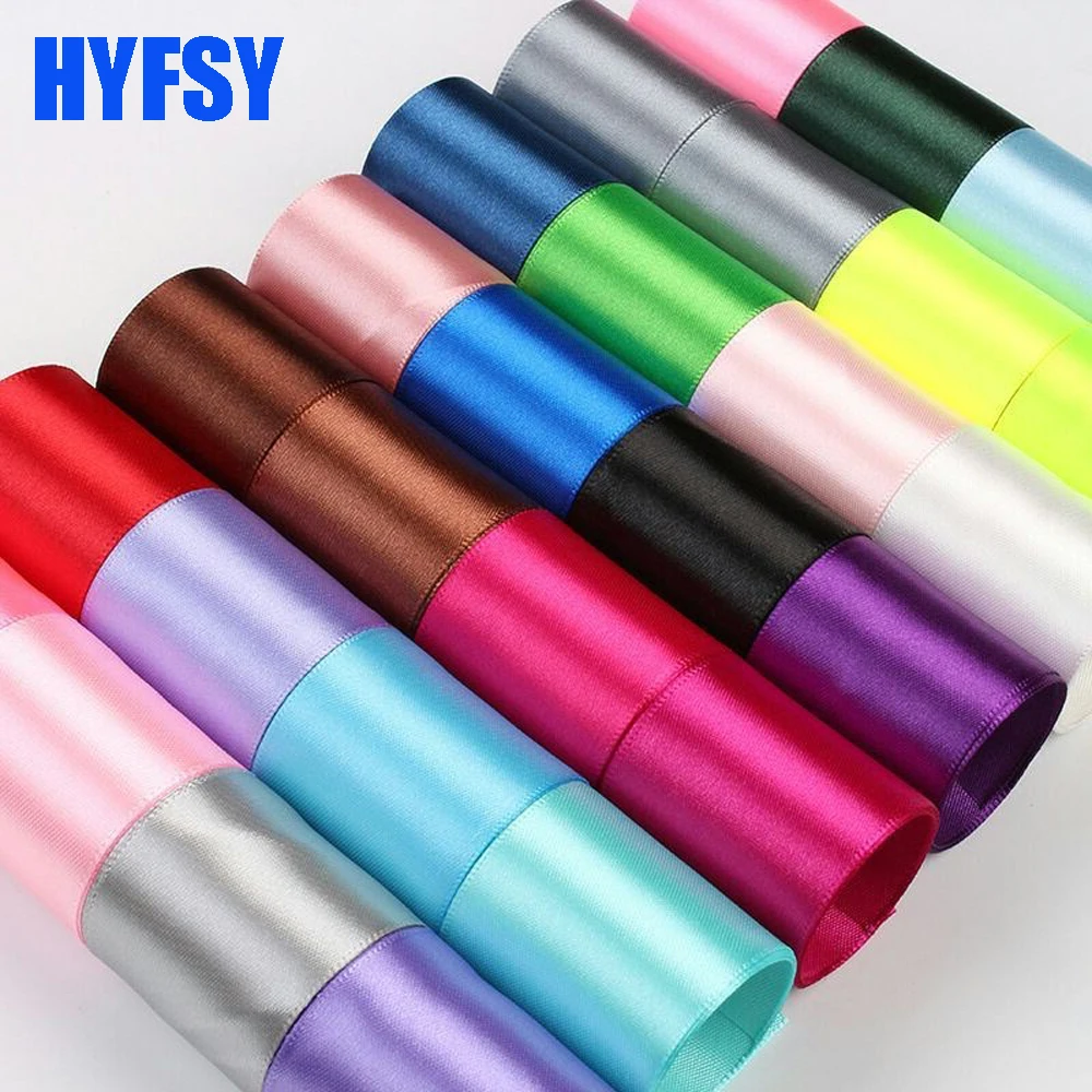 

New 9 13 16 20 25 38 50mm Ribbon 25 yards/bag satin DIY handcrafted wedding decoration Gift-wrapped Christmas hair bow