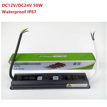 

12V 24V 50W waterproof power supply led driver,Aluminum AC110-240 to DC12V DC24V LED Driver Lighting Transformer for LED light