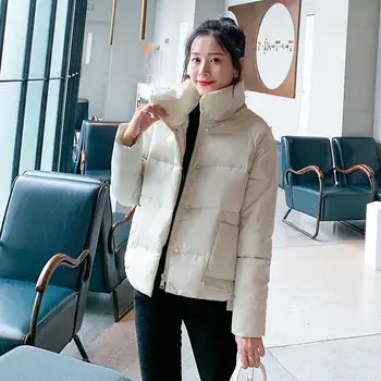 

Autumn Winter Jacket Women Parkas Casual Down Cotton Jacket Female Loose Short Student Coat Streetwear Winter Jacket Women Q1740