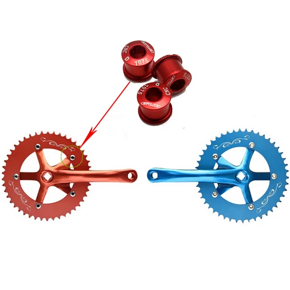 CNC Одиночная рукоятка/звезда болты с nutsX5 для Горный или Кроссовый велосипед DH AM MTB велосипед дорожный велосипед крикривошипный комплект