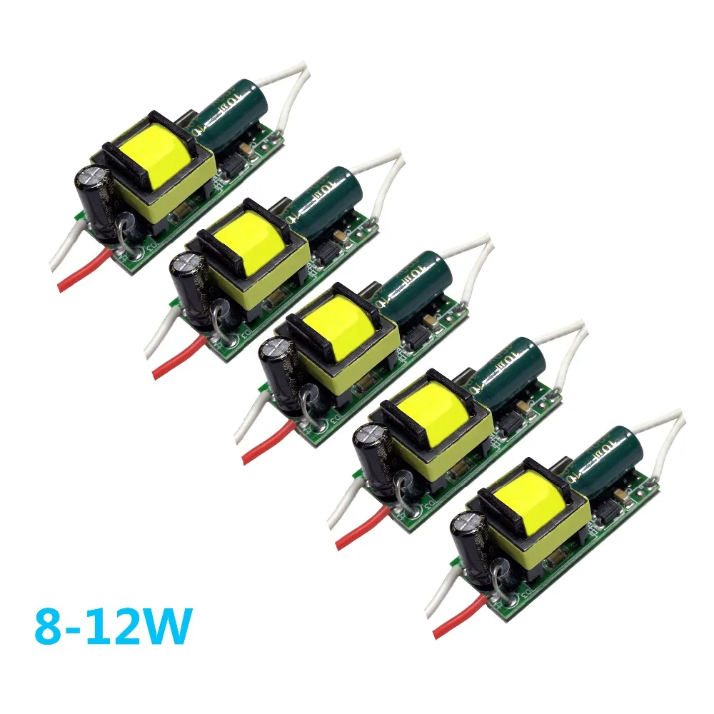 

5pcs LED Driver 8W/9W/10W/11W/12W LED Driver Output 20-44V 280mA For LED Automatic Voltage Power Supply Lighting Transformers