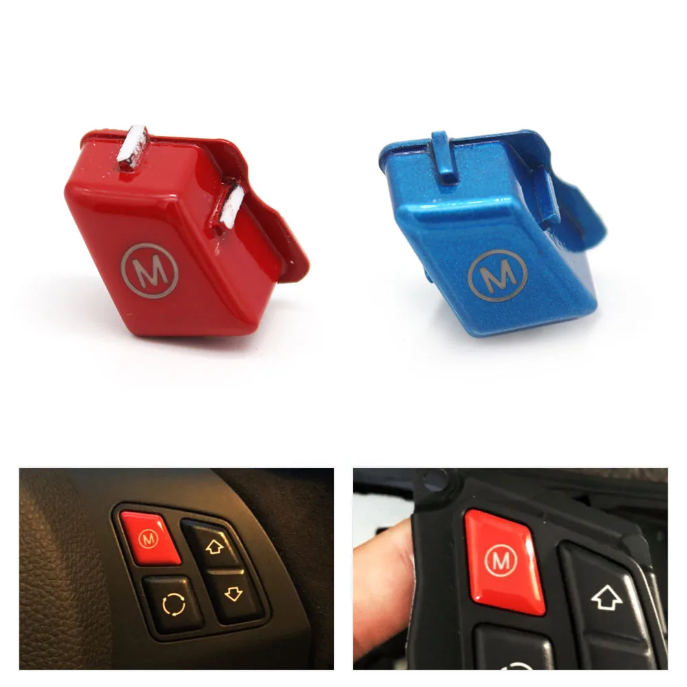 

Car Personalized Red/Blue Sports Steering Wheel Switch Button For BMW 3 Series E90 E92 E93 M3 2007 2008 2009 2010 2011 2012 2013