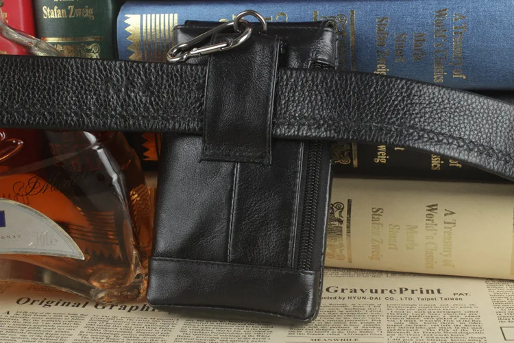 Повседневная мини-сумка из натуральной кожи, Мужские поясные сумки, чехол для samsung, для iphone, для xiaomi, чехол для мобильного телефона, funda capa