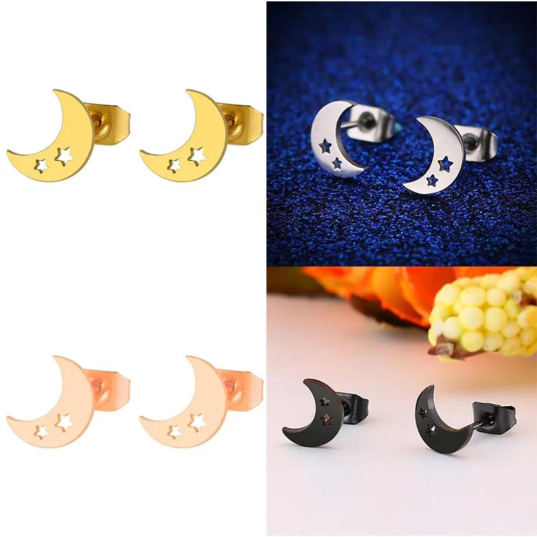 Yiustar New Arrival Romantic Earings for Girls Kids 304 Stainless Steel Stud Earrings Cute Tiny Love Earrings Jewelry Kids Gifts