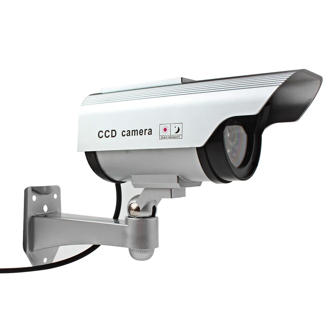 

High Quality Plastic Solar Fake Camera with Night Flashing Light for Indoors and Outdoors