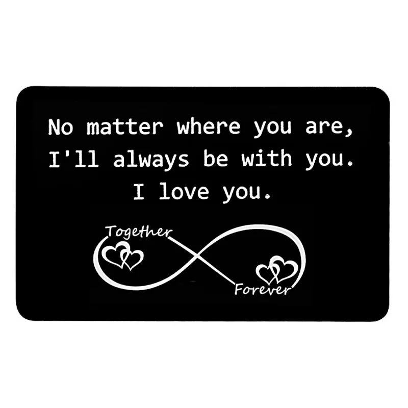 

Valentines day gift metal wallet card anniversary present birthday gift for girlfriend boyfriend