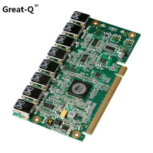 1 to 8 PCIe Miner Machine font b Graphics b font font b Card b font