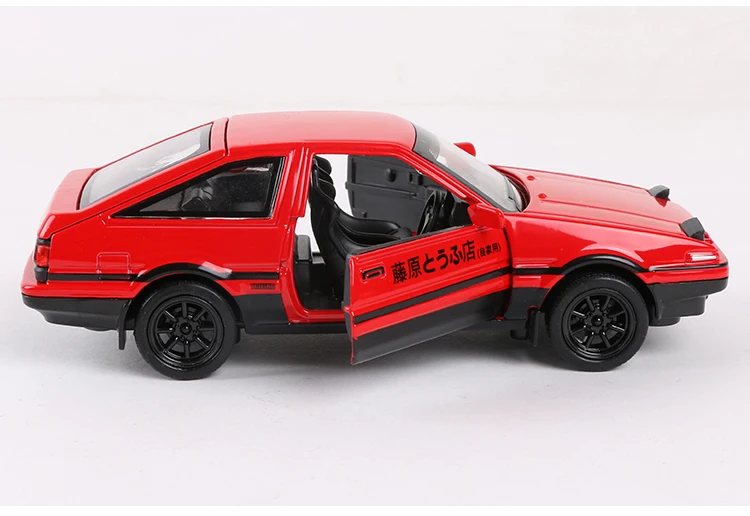 1:28 INITIAL D AE86 Металл игрушечных автомобилей металлическая машина Diecasts и Игрушки транспортные средства модель автомобиля Миниатюрная модель