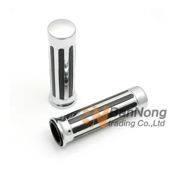 

Motorcycle 1" 25mm Chrome Modified stripes Handle Grips For HONDA VTX1300 VTX1800 Harley XL883 XL1200 Magna 250 750 Steed